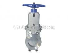 手动不锈钢对夹刀闸阀PZ73W