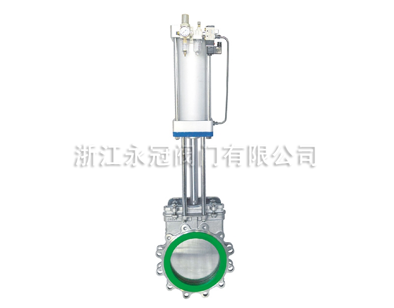 气动不锈钢聚氨酯刀闸阀PZ673PU